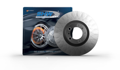 SHW Performance SHW 03-20 Bentley Continental GT 6.0L Front Smooth Monobloc Brake Rotor (3W0615301K)