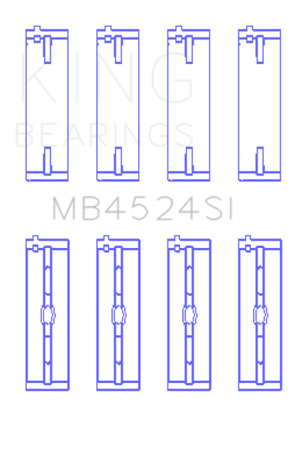 King Engine Bearings King Bearings Nissan VR38DETT VQ35HR VQ37HR Performance Crankshaft Main Bearings - Size +0.25mm