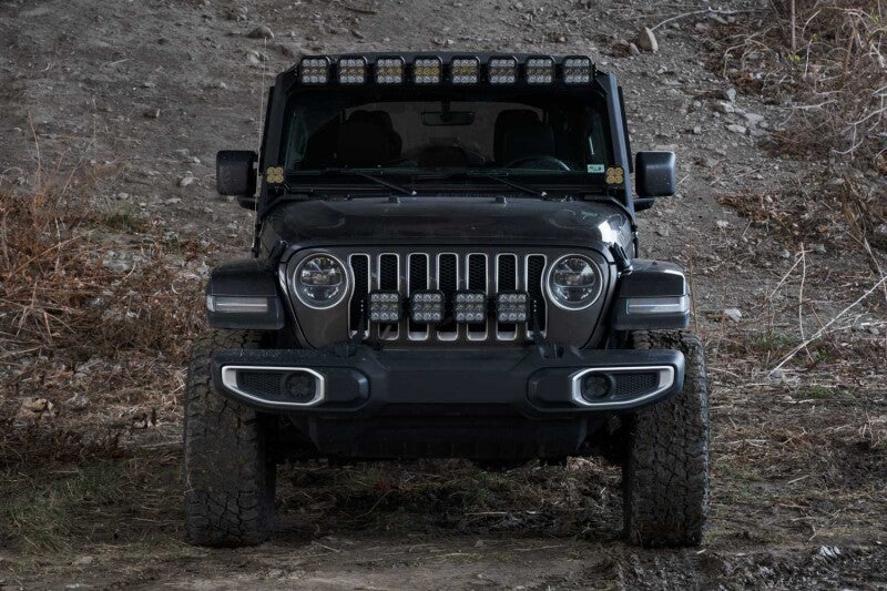 Diode Dynamics Jeep JL SS5 Pro CrossLink Windshield - Yellow Combo Lightbar Kit