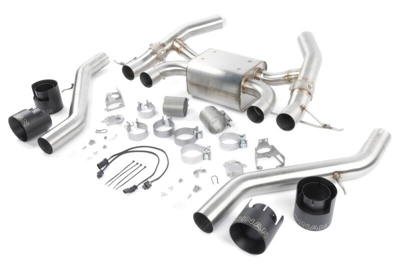 Dinan 23-26 BMW M2 (G87) Valved Axleback Exhaust System - Black Tips