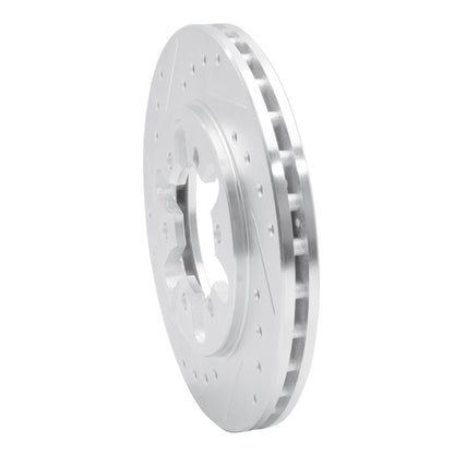 R1 Concepts R1 82-85 Nissan 720 DATSUN Front Left Drilled & Slotted Silver Brake Rotor