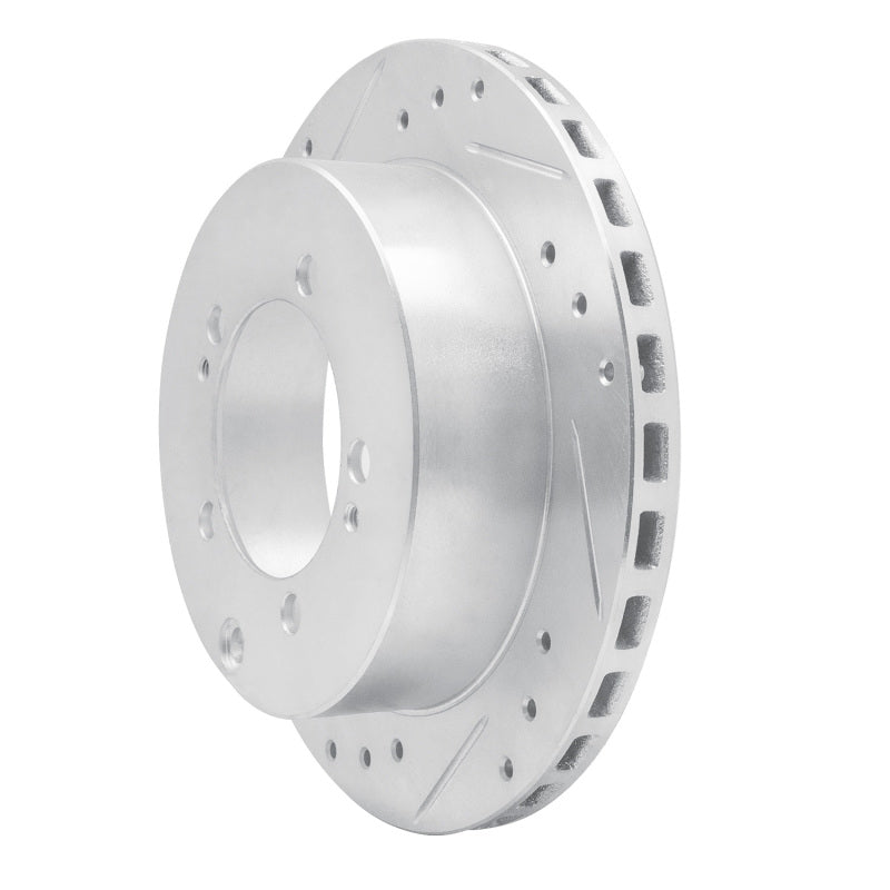 R1 Concepts R1 91-99 Dodge STEALTH Rear Left Drilled & Slotted Silver Brake Rotor