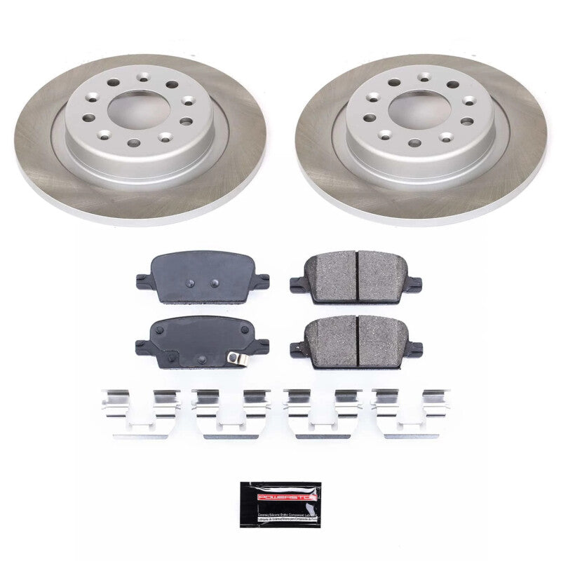 PowerStop Power Stop 16-22 Chevrolet Malibu Rear Semi-Coated Rotor Kit