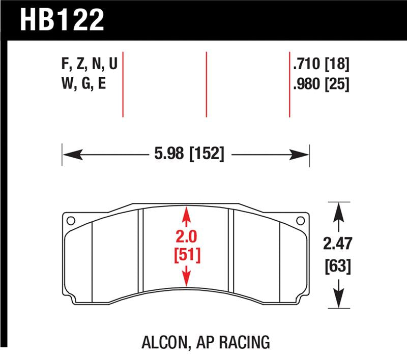 Hawk Performance Hawk Stoptech ST-60 Caliper Blue 9012 Race Brake Pads
