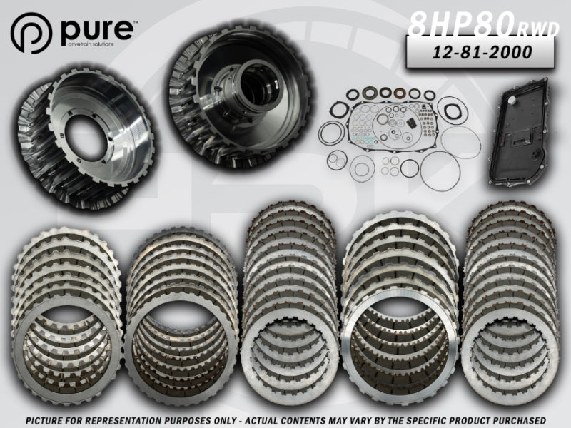 Pure Drivetrain Solutions Pure Drivetrain 8HP80 High Performance Transmission Hard Parts Kit - RWD - Stage 2