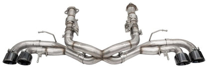 CORSA Performance Corsa 20-25 Corvette C8 3in Xtreme Cat-Back Exhaust 4.5in Blk Quad Tips - Integrates stock AFM Valve