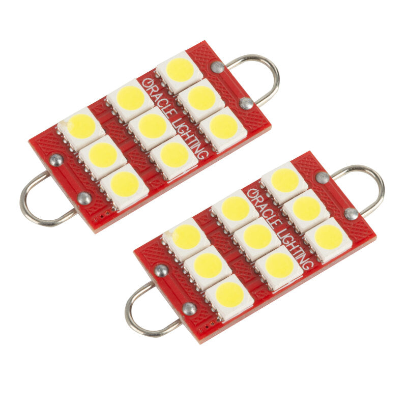 ORACLE Lighting Oracle 44MM 6 LED 3 Chip - Loop Festoon Bulbs (Pair) - White