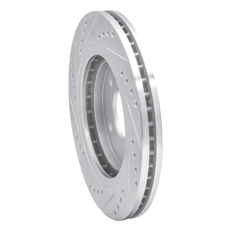 R1 Concepts R1 94-01 Buick Regal Front Right Drilled & Slotted Silver Brake Rotor