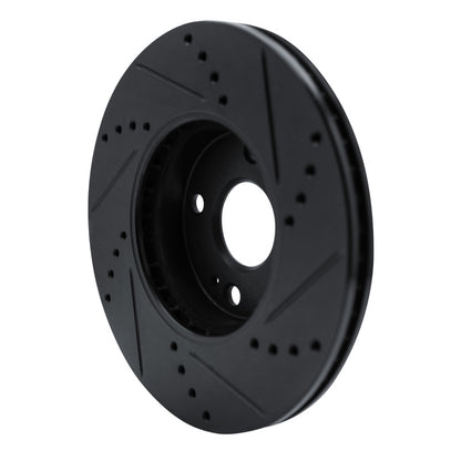 R1 Concepts R1 16-25 Mazda 2 (Mexico) Front Left Drilled & Slotted Black Brake Rotor