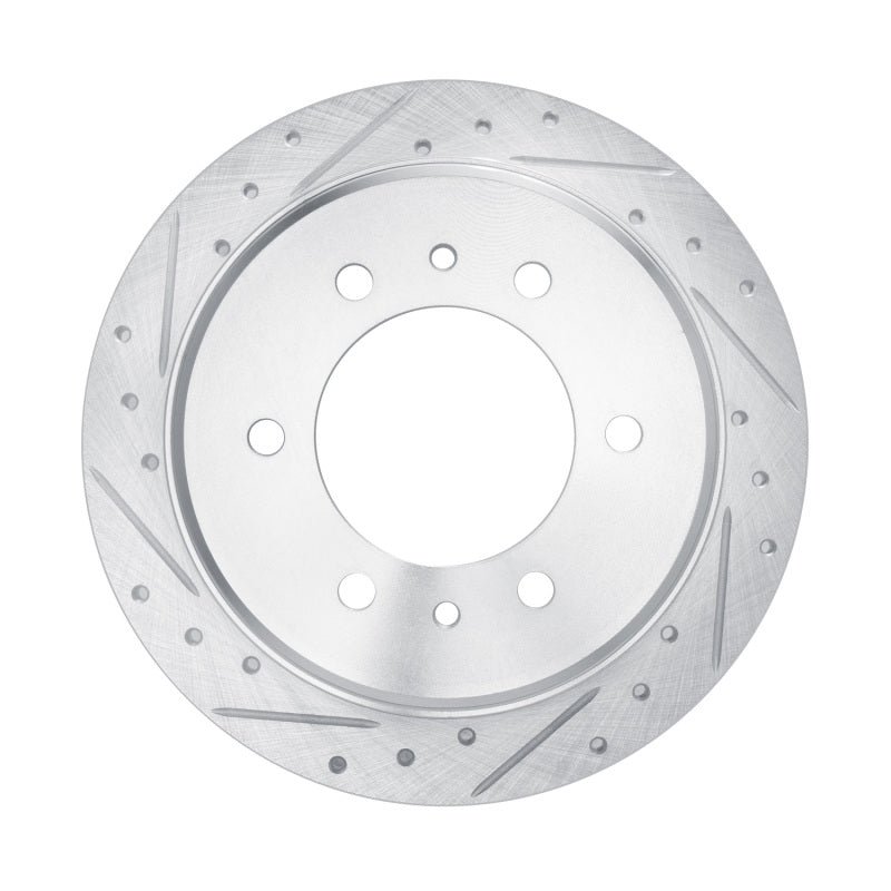 R1 Concepts R1 76-80 Chevrolet Luv Front Left Drilled & Slotted Silver Brake Rotor
