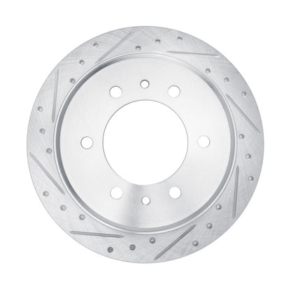 R1 Concepts R1 76-80 Chevrolet Luv Front Left Drilled & Slotted Silver Brake Rotor