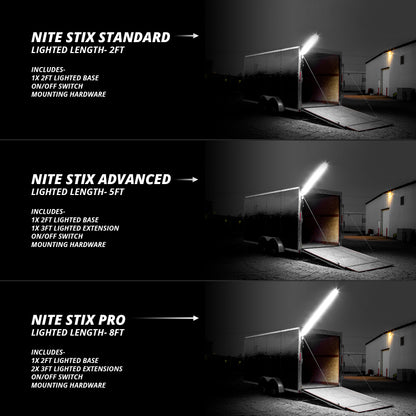 XKGLOW XK Glow Nite Stix Foldable Overhead Light System 5ft