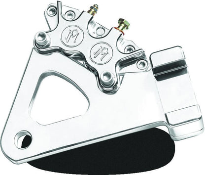 Performance Machine Rear 4 Piston Caliper and Bracket - Chrome