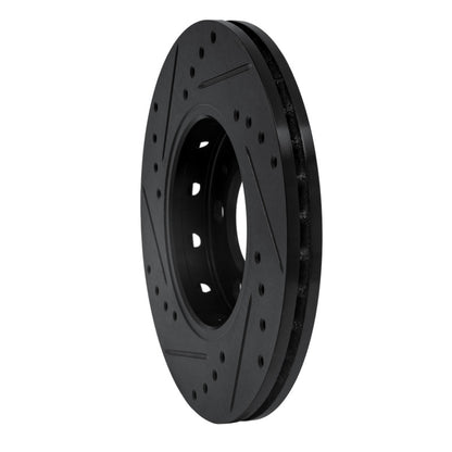 R1 Concepts R1 03-18 Volkswagen VENTO (Mexico) Front Right Drilled & Slotted Black Brake Rotor