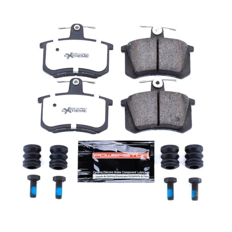 PowerStop Power Stop 88-92 Audi 80 Rear Z26 Extreme Street Brake Pads w/Hardware