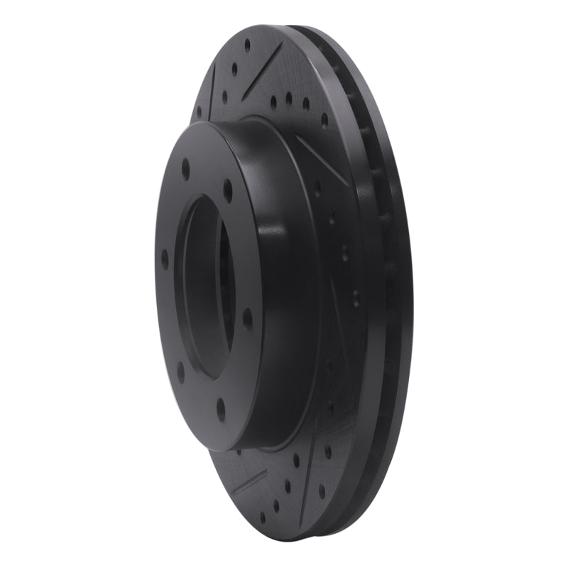 R1 Concepts R1 01-04 Honda Passport Front Left Drilled & Slotted Black Brake Rotor