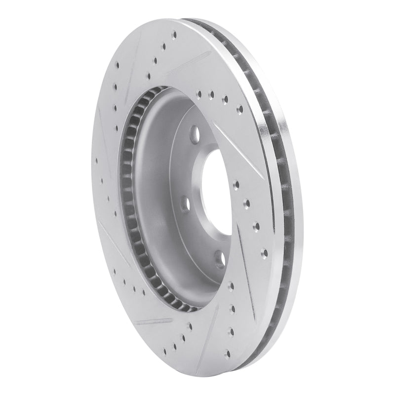 R1 Concepts R1 10-17 Volkswagen AMAROK (Mexico) Front Right Drilled & Slotted Silver Brake Rotor