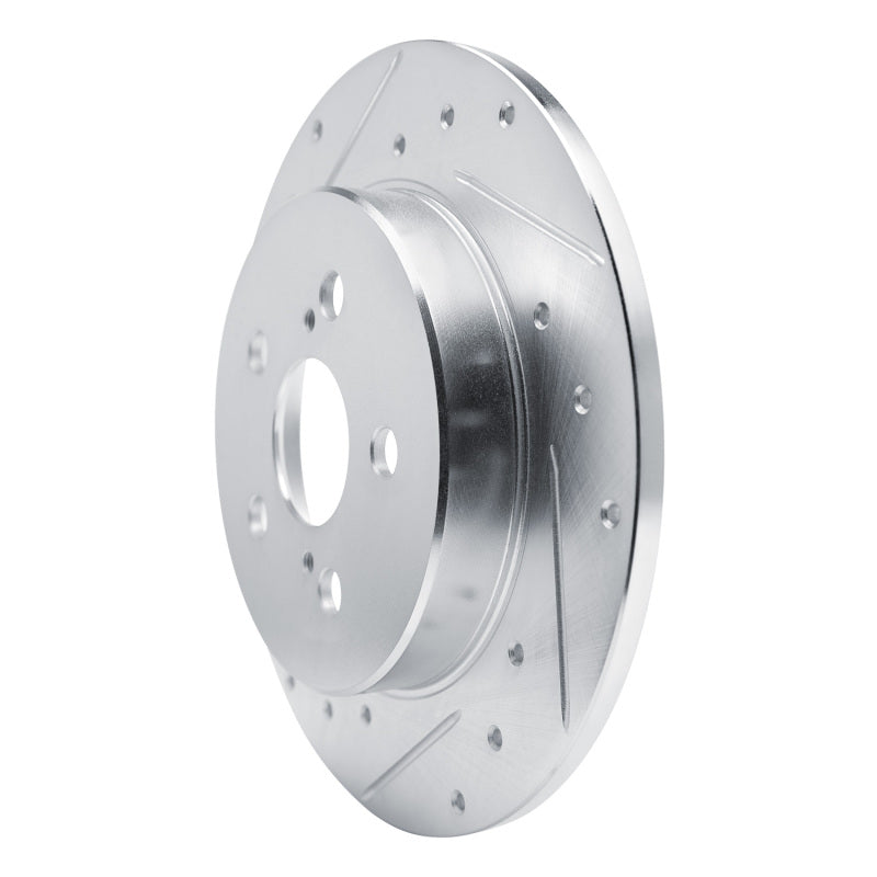 R1 Concepts R1 19-25 Toyota Corolla (US/Canada) Rear Left Drilled & Slotted Silver Brake Rotor