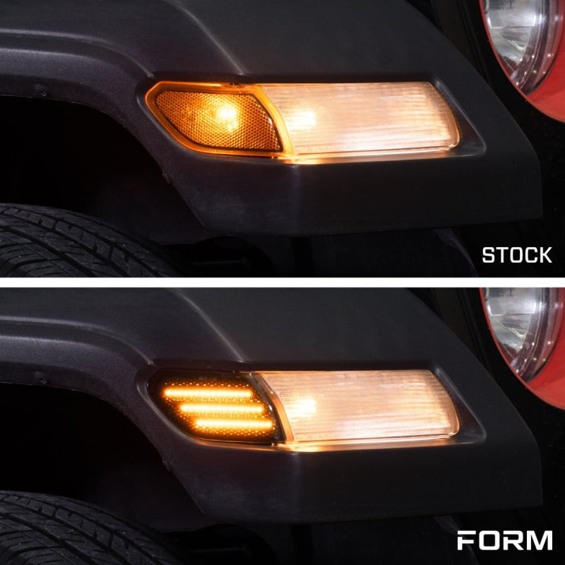 Form Lighting 2018 Wrangler JL LED Sidemarkers Clear (Pair)