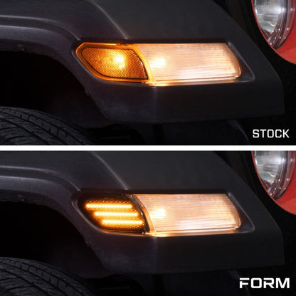 Form Lighting 2018 Wrangler JL LED Sidemarkers Clear (Pair)