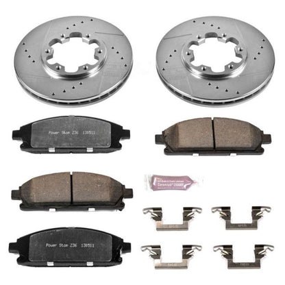 PowerStop Power Stop 96-98 Nissan Pathfinder Front Z36 Truck & Tow Brake Kit