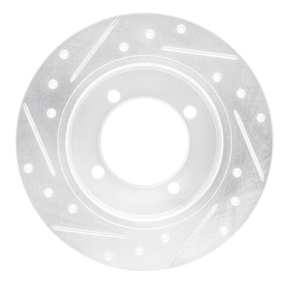 R1 Concepts R1 94-96 Hyundai Elantra Rear Right Drilled & Slotted Silver Brake Rotor