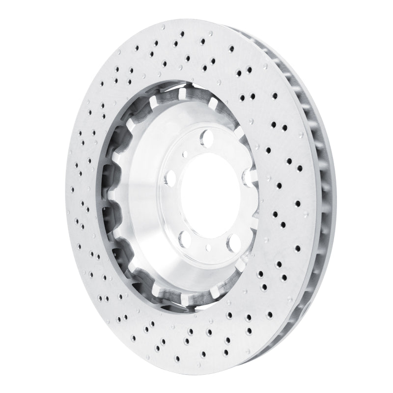 DFC 13-19 Porsche 911 Right Front Drilled Hi-Carbon Alloy Geomet Coated Rotor