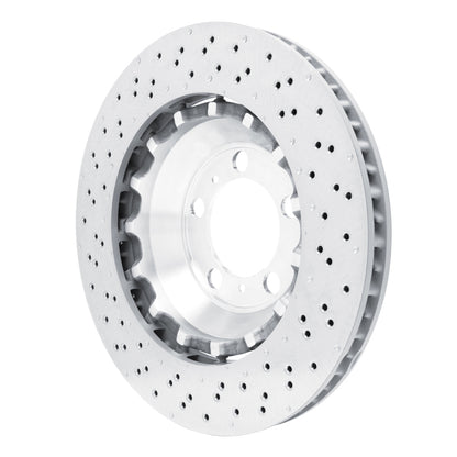 DFC 13-19 Porsche 911 Right Front Drilled Hi-Carbon Alloy Geomet Coated Rotor
