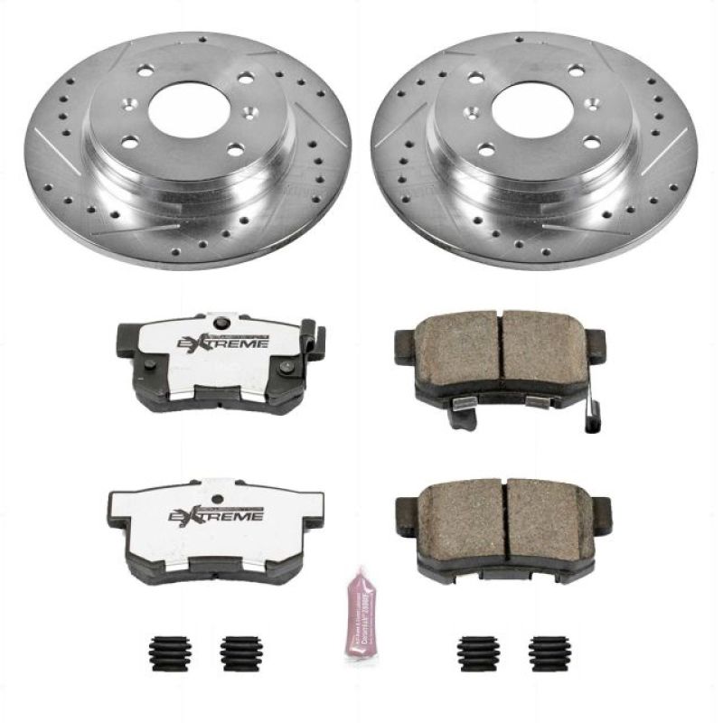 PowerStop Power Stop 92-96 Honda Prelude Rear Z26 Street Warrior Brake Kit