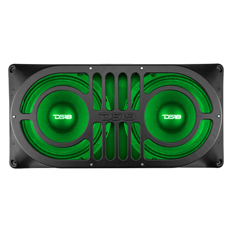 DS18 TJ/JK/JKU/JL/JLU Tailgate Enclosure Fits 2x 10in Subwoofers Grill Included