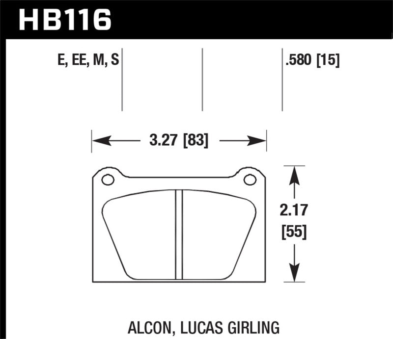 Hawk Performance Hawk ER-1 Brake Pads
