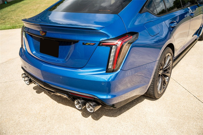 CORSA Performance Corsa 22-25 Cadillac CT5-V Blackwing 3in Axle-Back - Act. Exh. - Dual Rear Exit - Twin 4.5inCF Tips