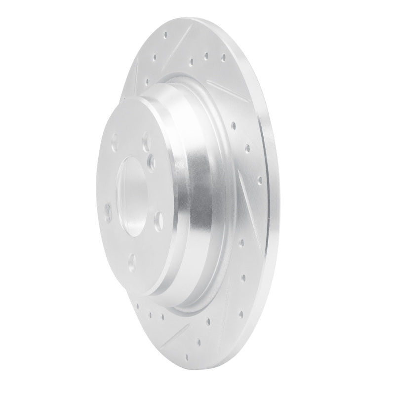 R1 Concepts R1 03-06 Mercedes-Benz S430 Rear Left Drilled & Slotted Silver Brake Rotor