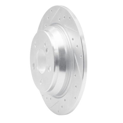 R1 Concepts R1 03-06 Mercedes-Benz S430 Rear Left Drilled & Slotted Silver Brake Rotor