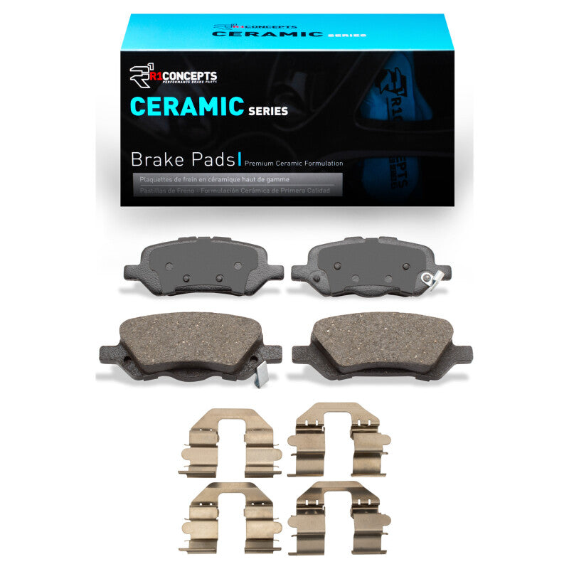 R1 Concepts R1 2009-2015 Toyota Venza Rear R1 Ceramic Pads & Hardware Kit
