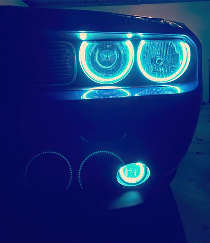 ORACLE Lighting Oracle 08-14 Dodge Challenger LED Projector Headlight Halo Kit - Blue