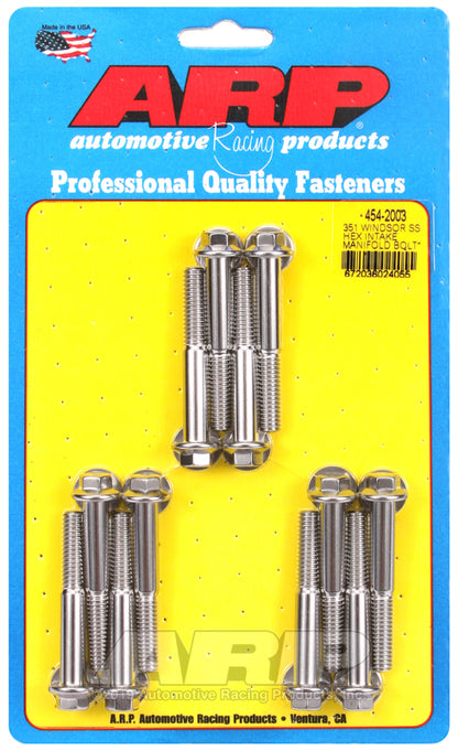 ARP SB Ford 351W SS Hex Intake Manifold Bolt Kit