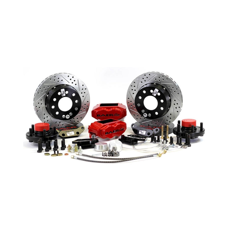 Baer Brakes 64-72 Buick Skylark STD Studs 11in SS4+ Front SDZ Brake Kit - Monster Green