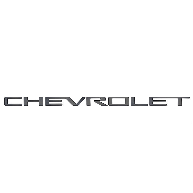 Putco 2020 Chevy Silverado HD - Grille Letters - Black Platinum Chevrolet Letters