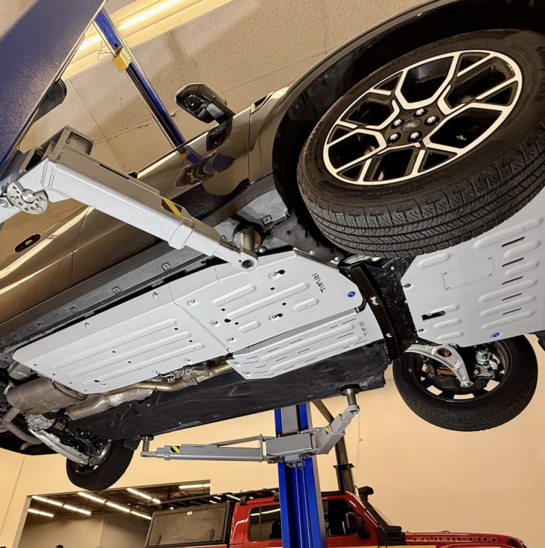 Rival 4x4 Rival 22-26 Ford Ranger Ford Maverick Hybrid Aluminum Passenger Underside Skid Plate
