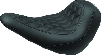Mustang Motorcycle Mustang 18-21 Harley Low Rider, Sport Glide Wide Tripper Solo Seat Diamond Stitch - Black