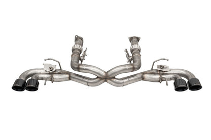CORSA Performance Corsa 2020-2025 Corvette C8 3in Valved Cat-Back 4.5in Blk Quad Tips - Fits Factory NPP Exhaust w/AFM