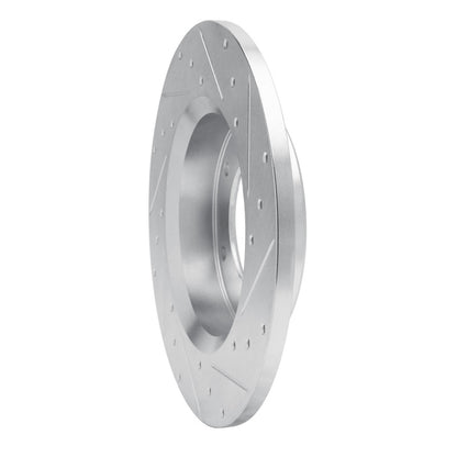 R1 Concepts R1 79-80 Toyota Pickup Front Left Drilled & Slotted Silver Brake Rotor