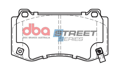 DBA 05-23 Chrysler 300 C SRT8 Front Street Series Brake Pads