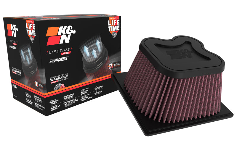 K&N Engineering K&N 10-11 Dodge Ram 2500/3500/4500/5500 6.7L L6 Diesel Replacement Air Filter
