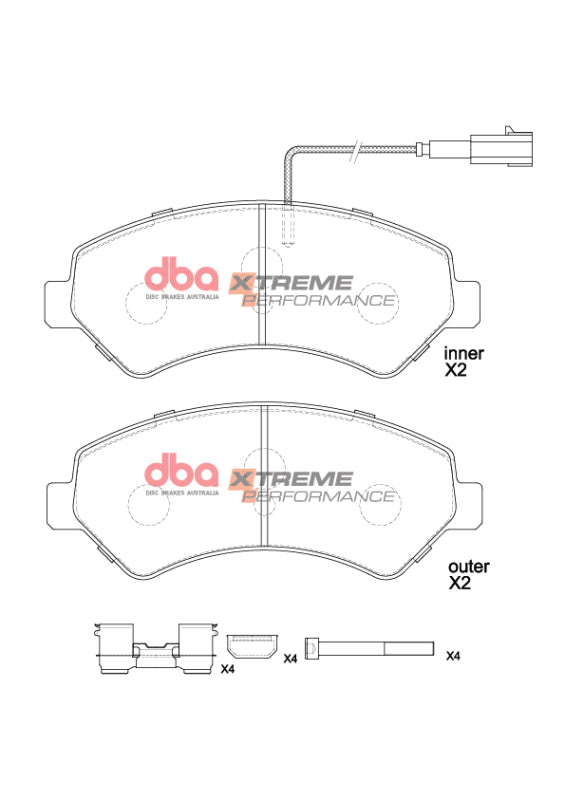 DBA 14-23 Ram ProMaster 1500 XP Performance Front Brake Pads