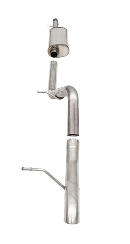 CORSA Performance Corsa 2007-2018 Jeep Wrangler JKU 3.6L Sport 2.75in Cat-Back Exhaust w/ Single 4in Tips