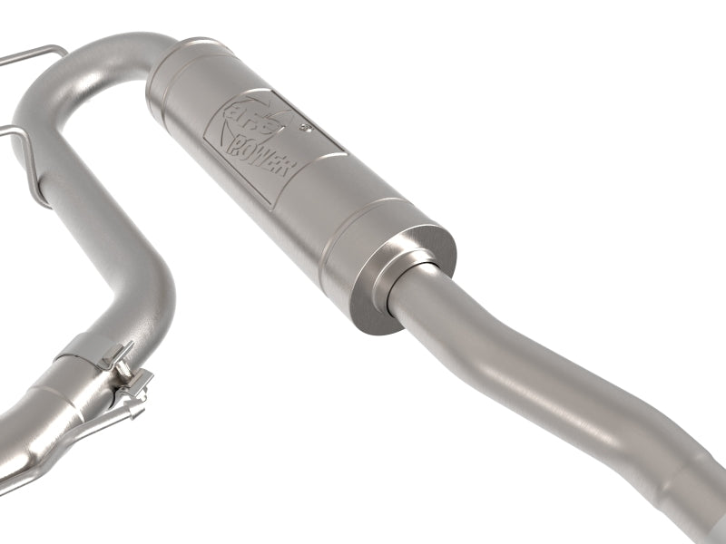 aFe Rebel Series 2-1/2in 304 Stainless Steel Cat-Back w/ Black Tip Ford Maverick 22-26 L4-2.5L FWD