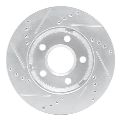 R1 Concepts R1 97-05 Buick Century Front Right Drilled & Slotted Silver Brake Rotor