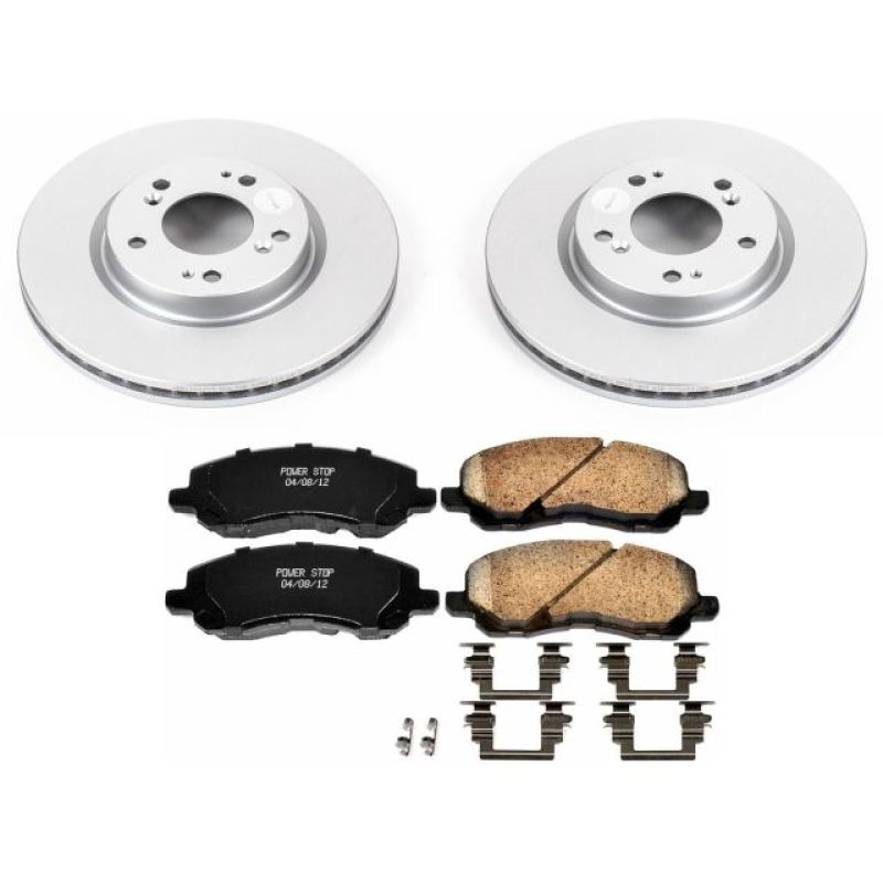 PowerStop Power Stop 06-12 Mitsubishi Eclipse Front Z17 Evolution Geomet Coated Brake Kit